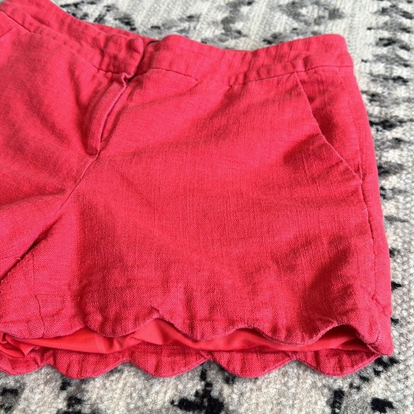 Alice Collection Scalloped Hem 9" Rise Pink Shorts Size 6 - Picture 3 of 12